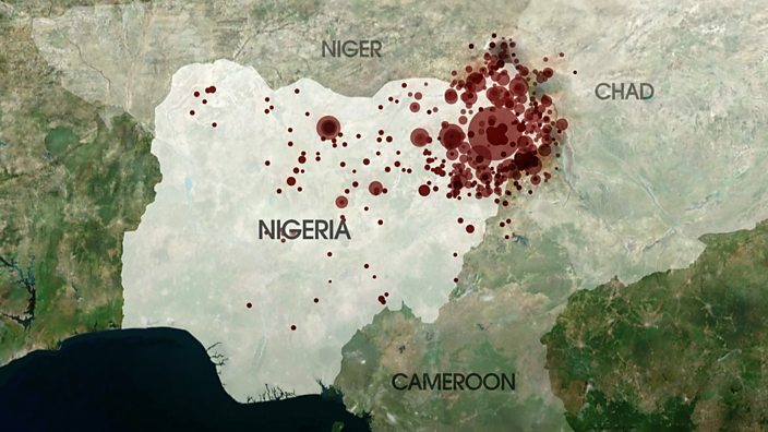 Map of Boko Haram activity 200...