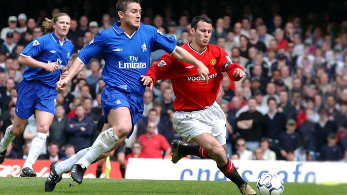 Frank Lampard and Ryan Giggs, Chelsea vs Manchester United, 2002