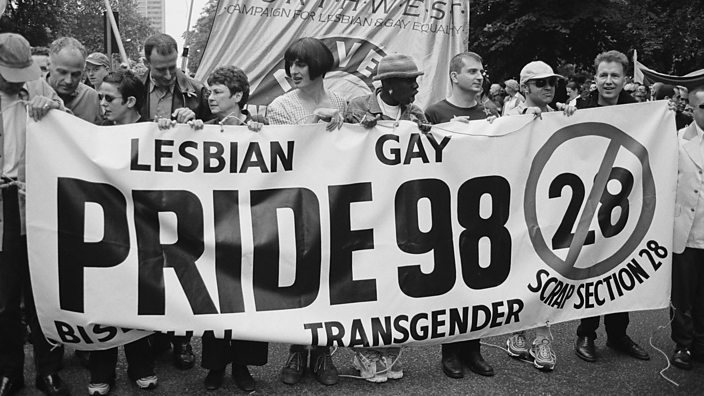 Section 28 protest London Pride in 1998