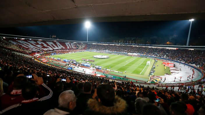 Red Star Belgrade tifo