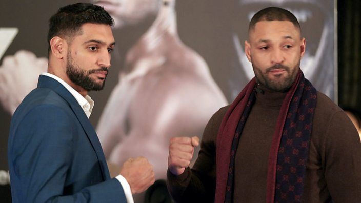 Amir Khan and Kell Brook at pre-fight press conference