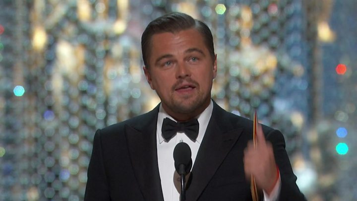 Oscars 2016 Leonardo Dicaprio Finally Wins Academy Award Bbc News 