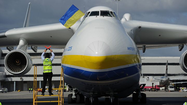 Antonov An225 Mriya touches down in Australia BBC News