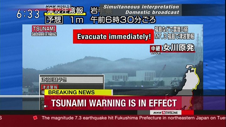 Earthquake Japan Tsunami warning system news