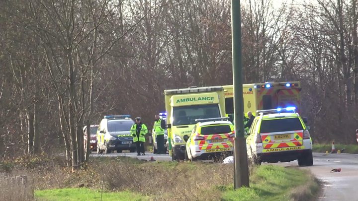 Two men killed in Yaxley hit-and-run crash - BBC News