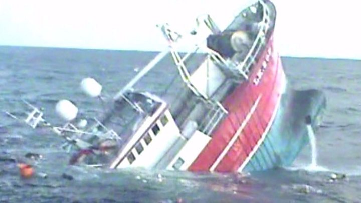 Fishermen Rescued From Sinking Ship