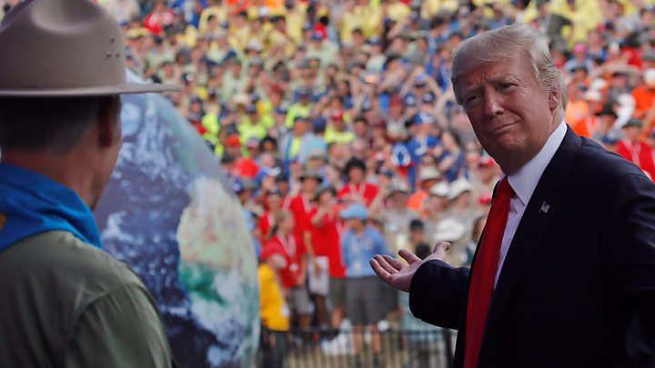 Donald Trump delivered a speech to remember to the Boy Scouts of America