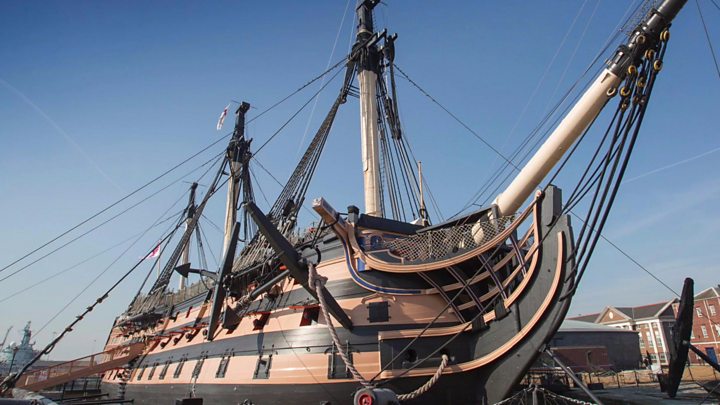 HMS Victory work starts to prevent warship's collapse - BBC News