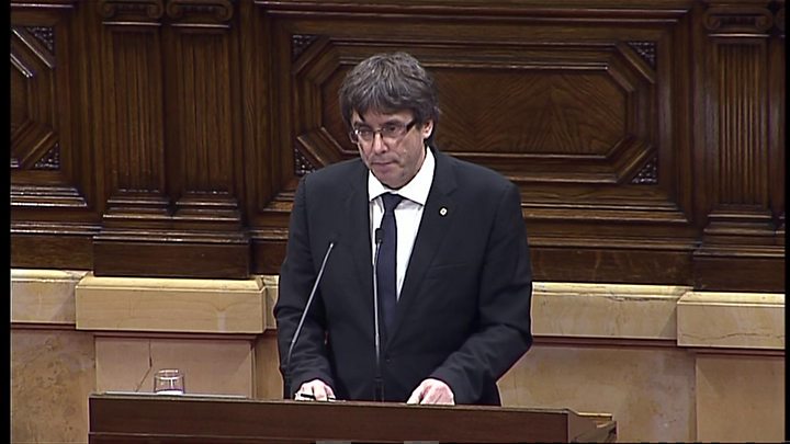 Catalan leader seeks talks to secure independence