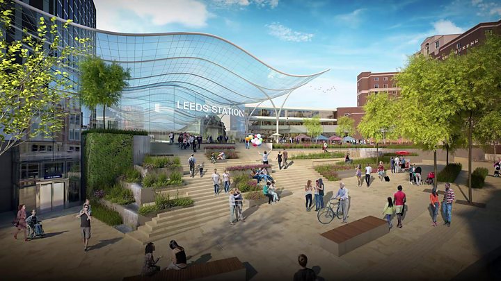 Plans unveiled for £500m Leeds railway station revamp - BBC News