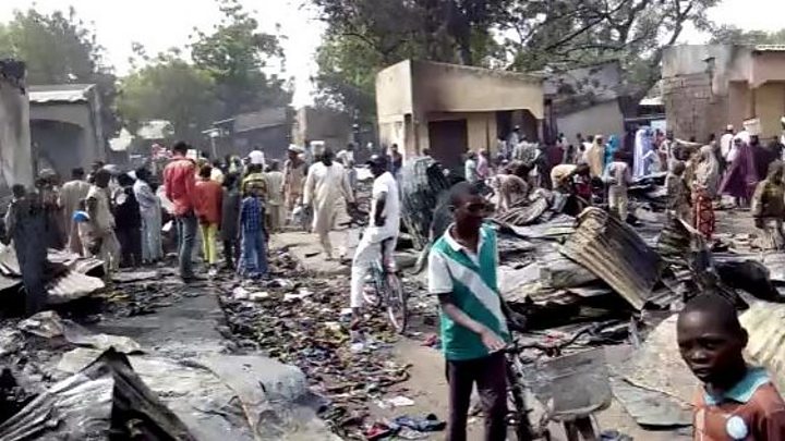 Nigeria Gobara Ta Cinye Shaguna A Kasuwar Nguru Bbc News Hausa