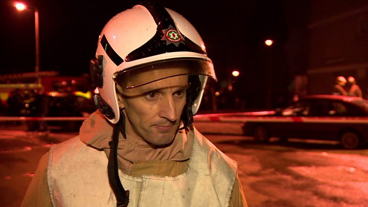 One rescued following fire at tower block One rescued following fire at tower block