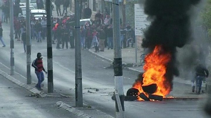 مواجهات بين الجيش الإسرائيلي ومتظاهرين بالأراضي الفلسطينية