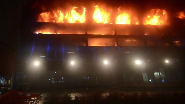 Plans To Demolish Liverpool Fire Ravaged Car Park Bbc News