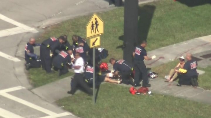 Florida Shooting At Least 17 Dead In High School Attack Bbc News