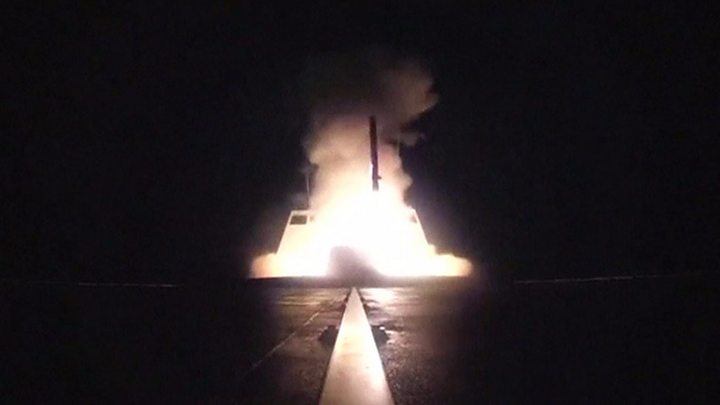 Syria air strikes: US and allies attack ‘chemical weapons sites’
