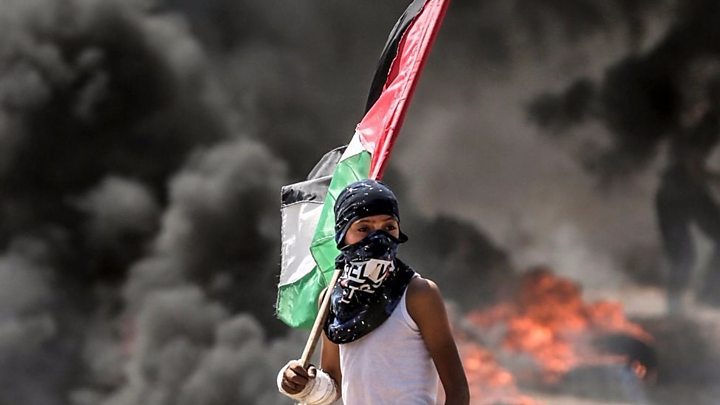 Gaza violence: Israel defends actions as 55 Palestinians killed