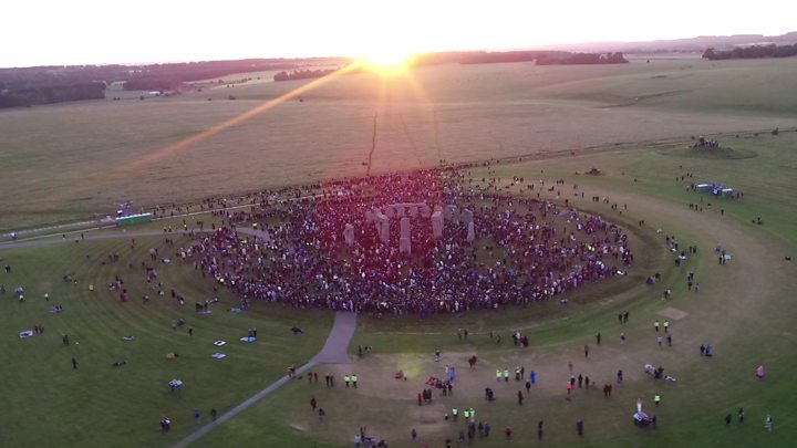 Image result for Thousands see in the solstice at Stonehenge.
