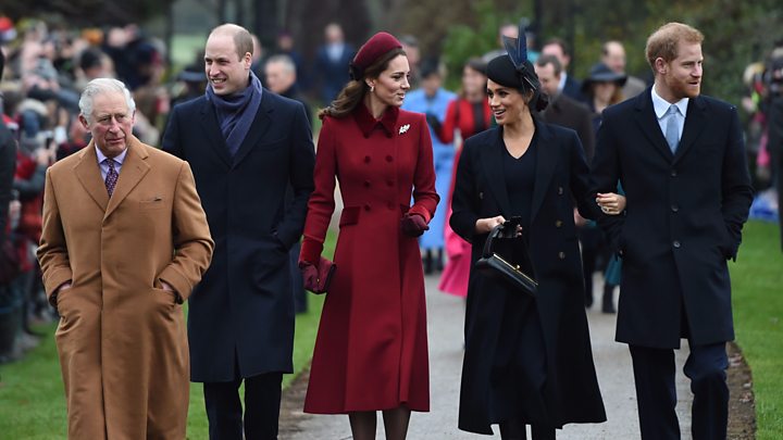 royals leave church christmas 2020 Royal Family Attend Sandringham Christmas Church Service Bbc News royals leave church christmas 2020