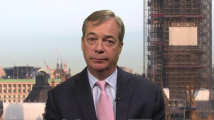 Farage Seeking New Party In Case Uk Fights Euro Elections Bbc News