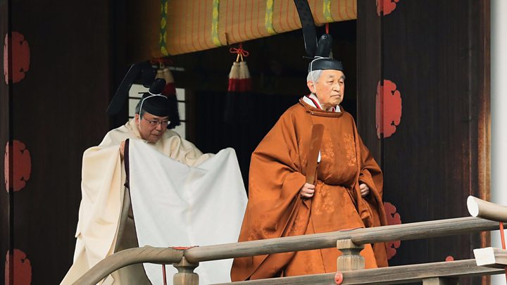 Image result for Emperor Akihito begins historic abdication