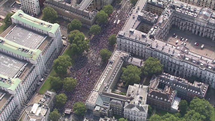 Parliament suspension: Thousands protest across the UK