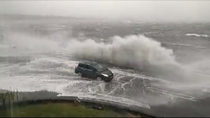 Ferries Cancelled And Flood Warnings As Storm Brendan Hits Bbc News