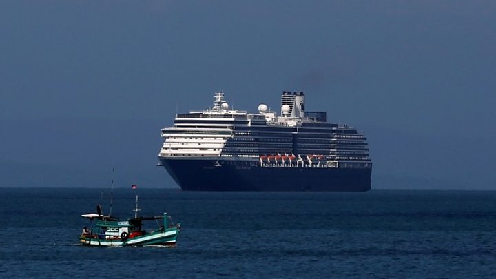  The Westerdam was finally able to dock in Sihanoukville, Cambodia