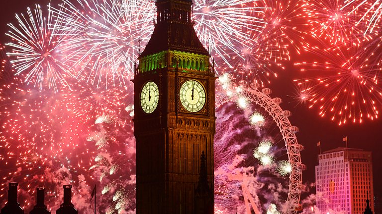 BBC One - New Year's Eve Fireworks, 2014/2015, London Fireworks 2015