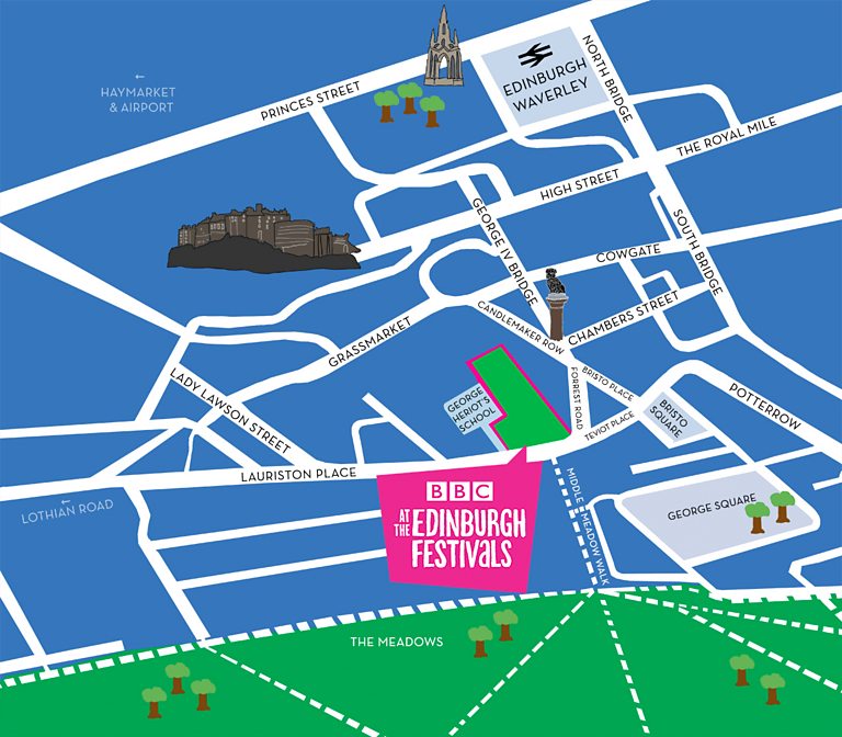 BBC Arts BBC At The Edinburgh Festivals How To Find Us In Edinburgh