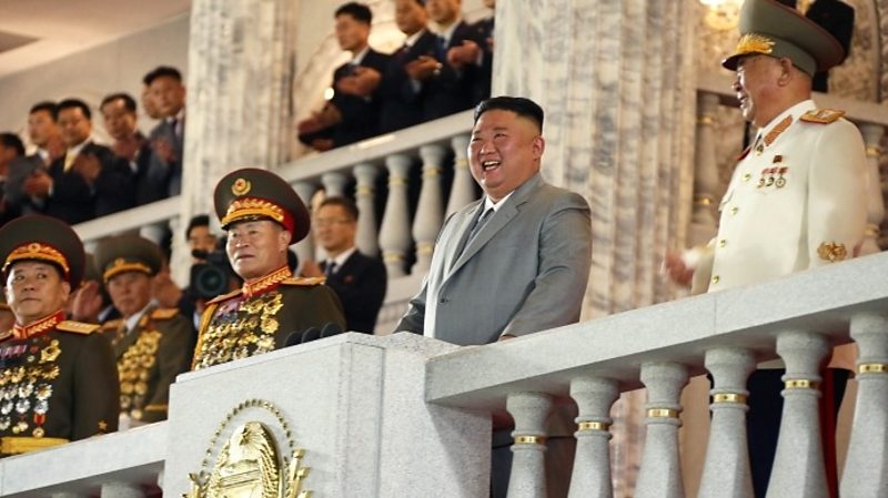 North Korea Displays massive ICBM At Military Parade BBC News
