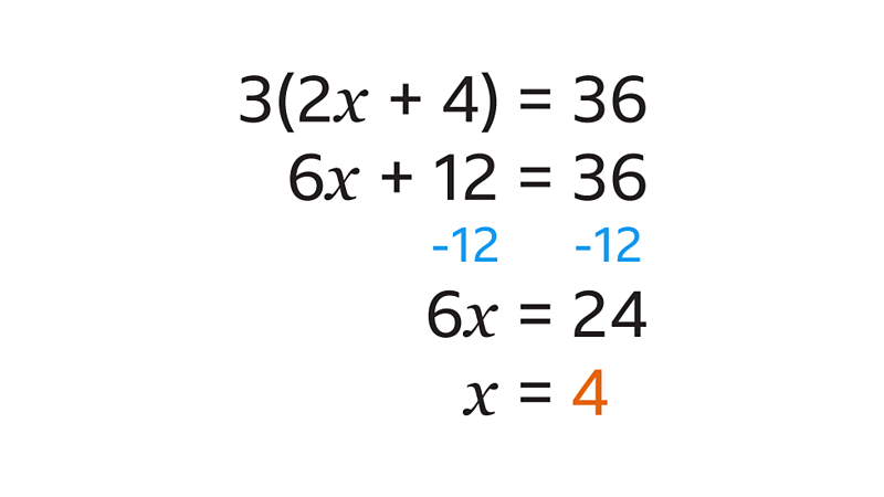 Solve equations with brackets - KS3 Maths - BBC Bitesize - BBC Bitesize