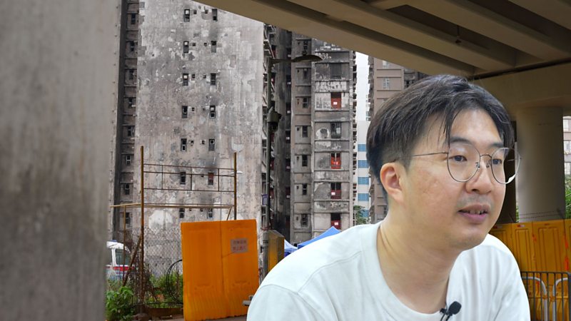 香港大埔火災倖存者李先生