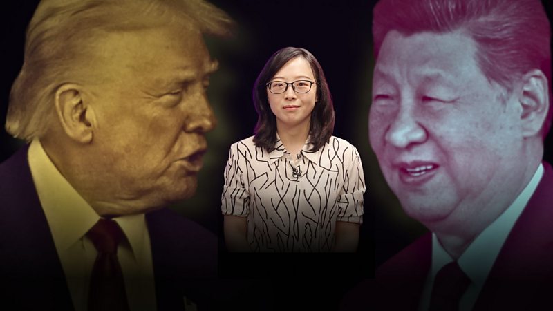 特朗普和習近平,BBC記者主持