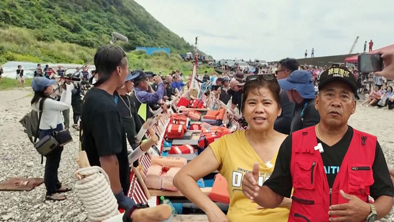 台灣原台灣原住民承拼板舟橫渡巴士海峽 尋根菲律賓重啟百年航線