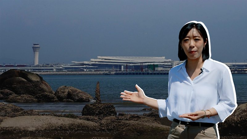 BBC中文記者在金門眺望翔安機場