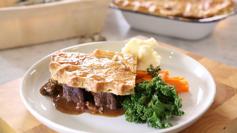 Beef and oyster pie