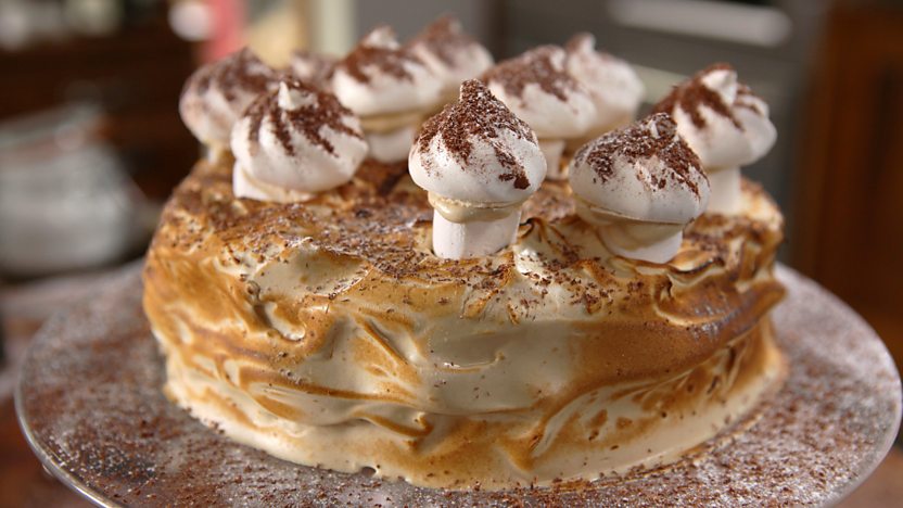 Instant Coffee Meringue Gateau Recipe c Food