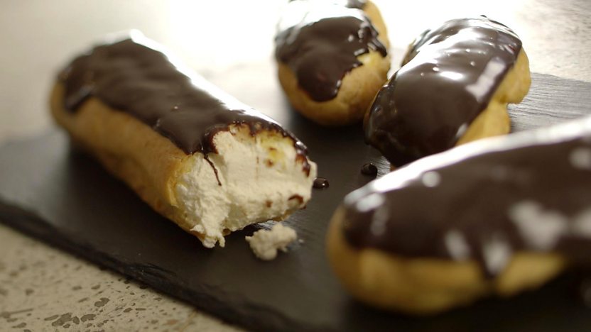 Classic chocolate éclair recipe - BBC Food