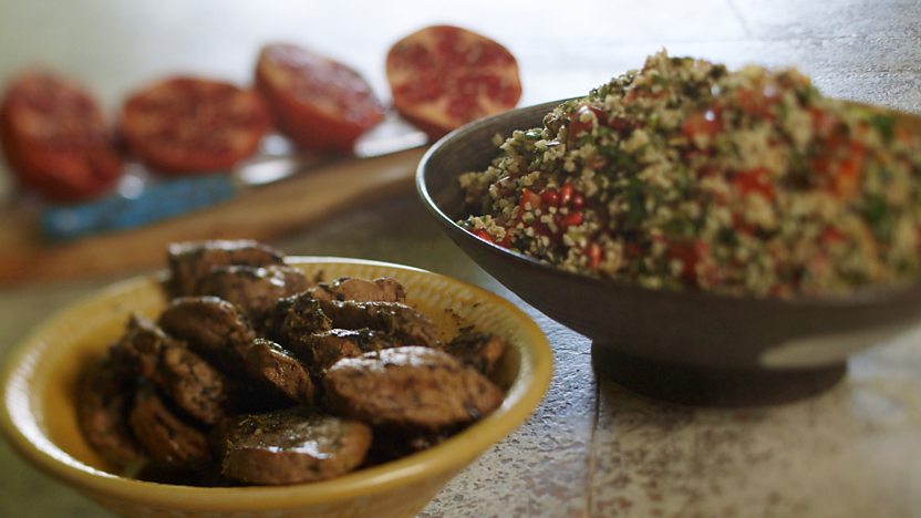 Lemon and pomegranate couscous recipe - BBC Food