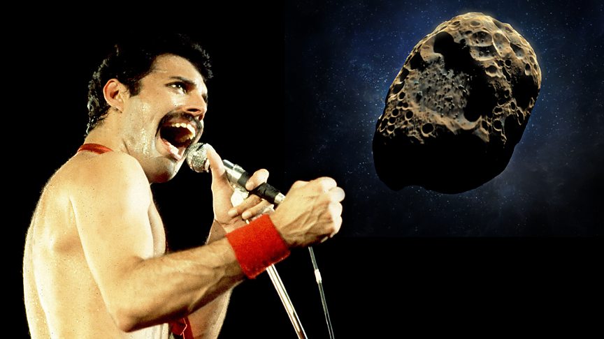 Asteroid Freddiemercury and 12 other peculiar things named after pop stars