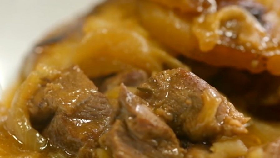 BBC Two James Martin Home Comforts, Series 1, Winter Warmers, Baked potatoes with bacon