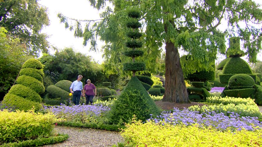 BBC One Glorious Gardens from Above, Cornwall, Cliffside gardening at