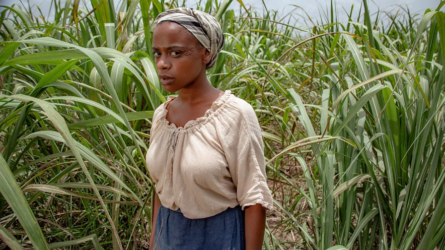 Asian lady in shocking africa