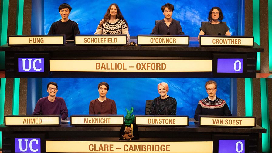 Bbc Two University Challenge 2020 21 Episode Guide