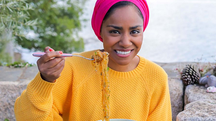 BBC Two Nadiya Bakes, Series 1, Savoury Bakes, Nadiya bakes noodles