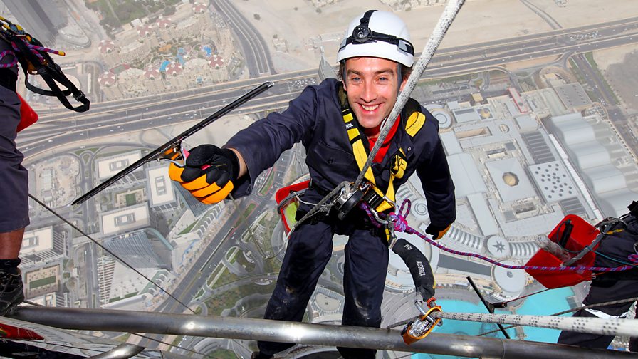 Bbc One Supersized Earth A Place To Live Burj Khalifa Window Cleaning