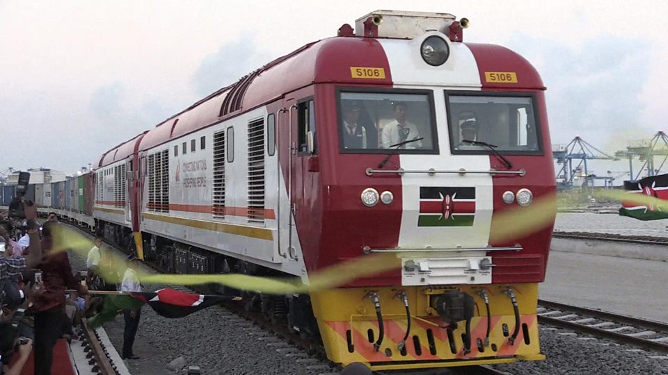 Kenya's new railway line has opened between Mombasa and Nairobi