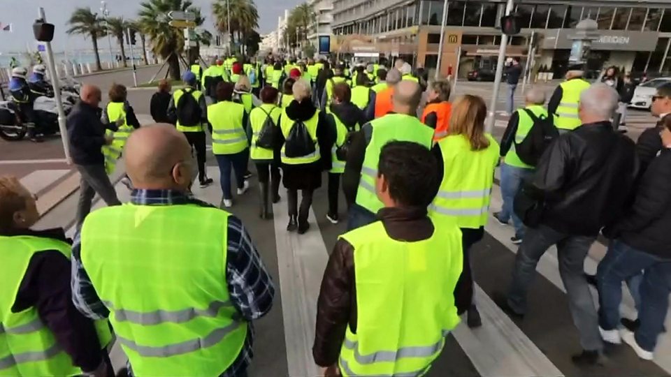 Thousands March In France Over Diesel Tax