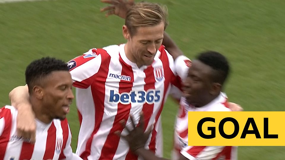 Substitute Crouch volleys Stoke level against Shrews
